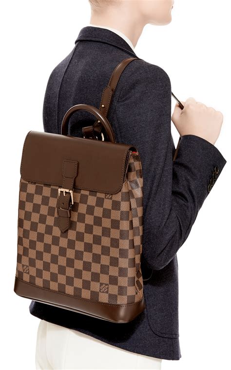 lv backpack brown|louis vuitton damier soho backpack.